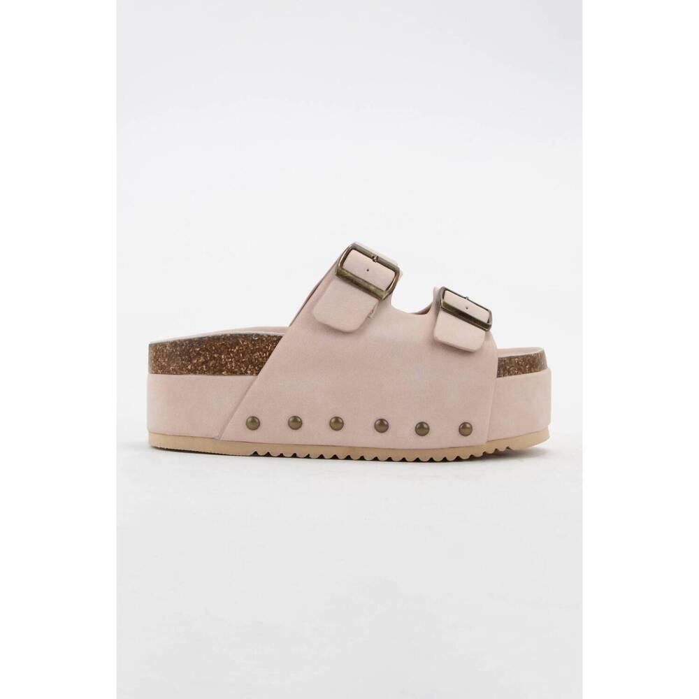 NEW CCOCCI women's, maddie chunky platform sandal in blush
